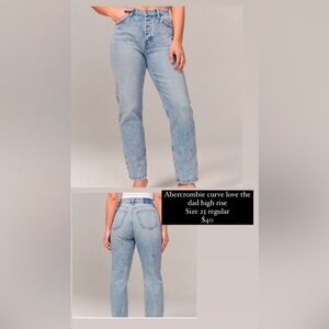Abercrombie curve love dad jeans